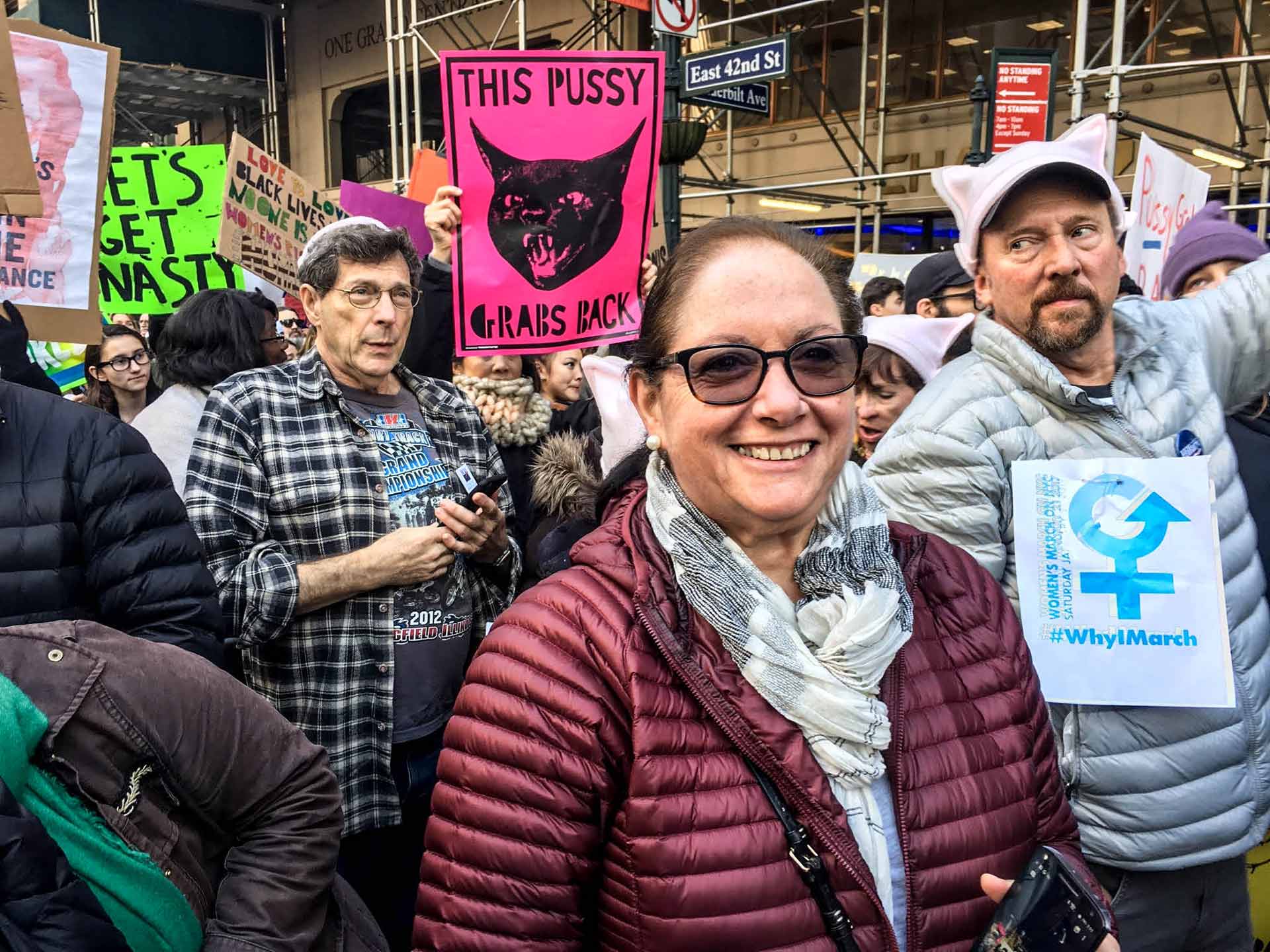 This Pussy Grabs Back by Suheir Hamden. Women March, New York. 2017
